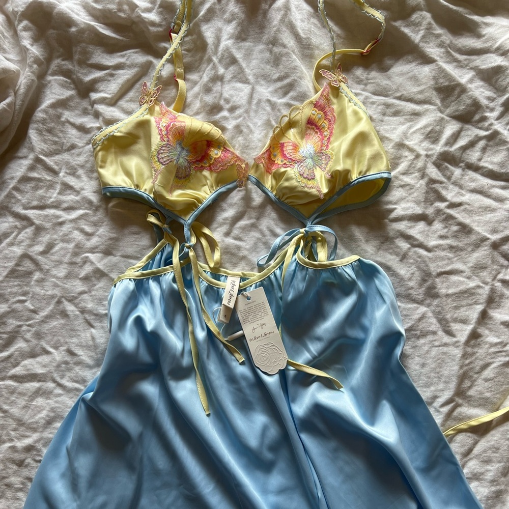 NWT For Love and Lemons dresses with butterfly details and ties at the waist!! - Picture 2 of 4